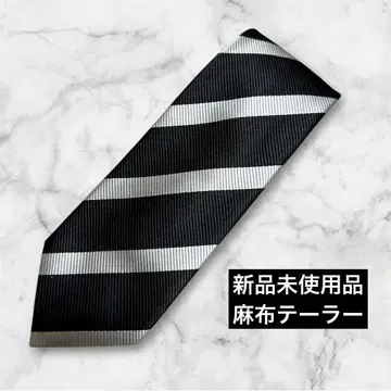 미사용 새상품 azabu tailor 아자부 테일러 넥타이 레지멘탈