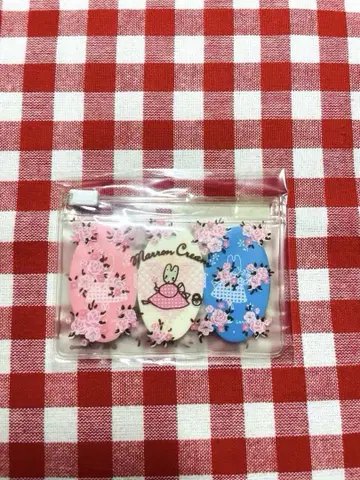 초레어 1992년 구 산리오 로고 마론 크림 연필깎이 세트 레트로