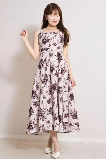 Herlipto Dahlia Belted Dress rose wood