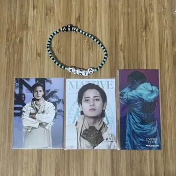 카미야 켄타 비즈 팔찌 클리어 비주얼 카드 포토 카드 봉입