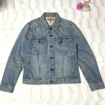 [ 새상품급 ] EDWIN 라이트 블루 데님 자켓 G 자켓 L