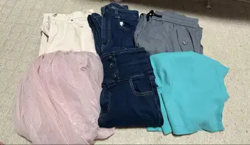 여성용 하의 데님 스커트 묶음 판매 GU UNIQLO