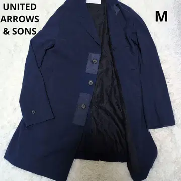 UNITED ARROWS & SONS 얇은 소재 체스터 코트 샵코트 M