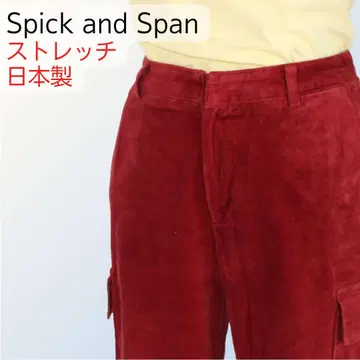Spick and Span 일본제 카고 팬츠 36 빨간색 코튼 97%