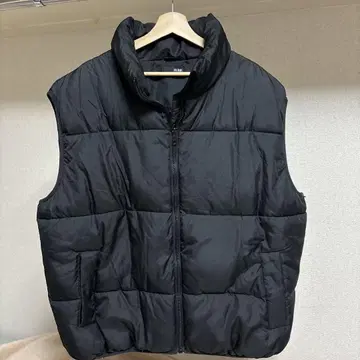 블랙 퀼팅 다운 베스트