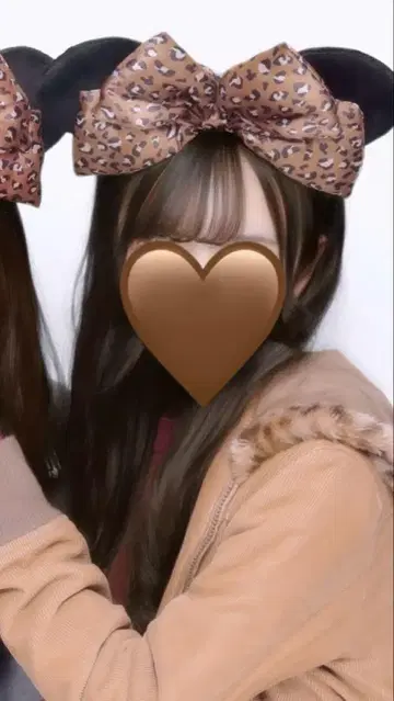 미니 마우스 귀 머리띠 레오파드 무늬