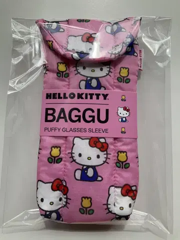 새상품/미사용 BAGGU 안경 케이스 헬로키티 해외 구매품 바구