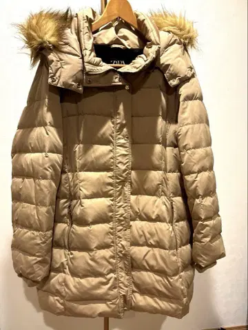 ZARA 빅 사이즈 다운 코트 XXL 안감 퍼 따뜻한