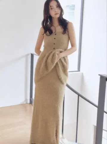 andequal shaggy knit bustier skirt 세트