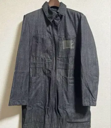 고샤 럽친스키 로고 와펜 데님 코트 커버올