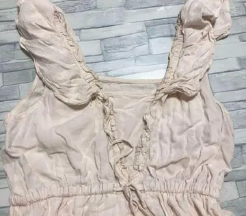 유럽 앤티크 빈티지 페어리 구제 의류 프릴 원피스 핑크