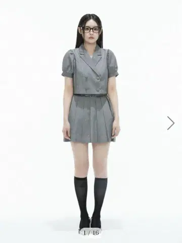 Bubbles 크롭 자켓 셋업