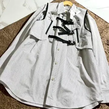 25ss 미사용 doublet TRAIL VEST 베스트 스트라이프 셔츠