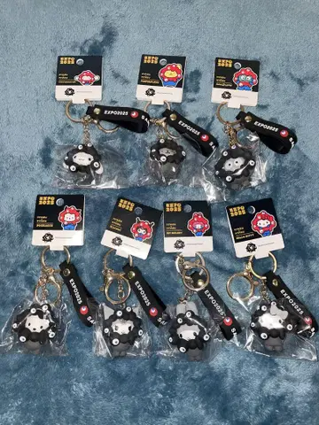 만박 한정 산리오 블랙 미야쿠미야쿠  키링 컴플리트 세트