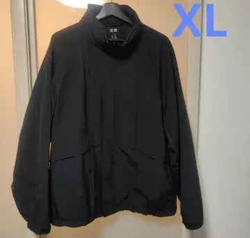 유니클로 UNIQLO 윈드프루프 스탠드 블루종 블랙 XL