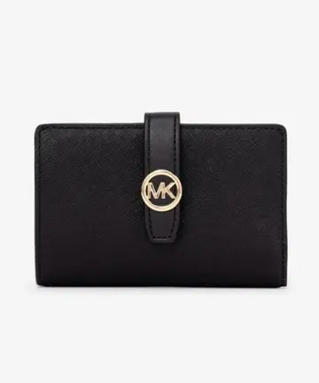 MICHEAL KORS 블랙 x 골드 접이식 지갑