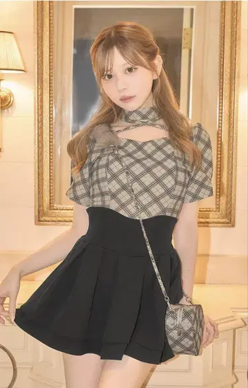 미셸 마카롱 슬림 레그 스커트