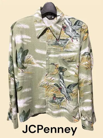 Used 70s JCPenney 플란넬 셔츠 M 사이즈