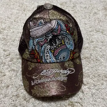 Ed Hardy 비즈 자수 캡 (벗겨짐 있음)