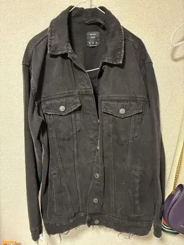 Bershka 블랙 데님 자켓 M
