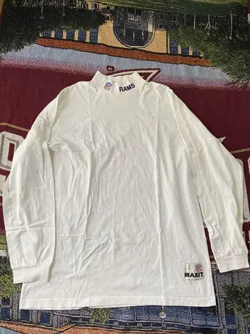 구제 의류 NFL RAMS 긴팔 티셔츠 화이트
