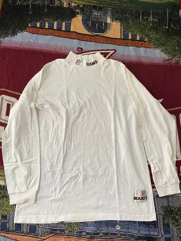 구제 의류 NFL RAMS 긴팔 티셔츠 화이트