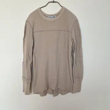 Americana BEAUTY&YOUTH 베이지 리브 긴팔 상의