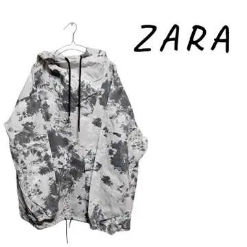 [ 새상품급 ] ZARA 카모플라쥬 패턴 후드 부착 셔츠
