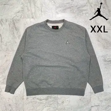 새상품급 조던 맨투맨 트레이닝복 남성용 XXL 그레이 리브 소매 농구