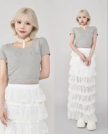 Darich 레이스 초커 T셔츠