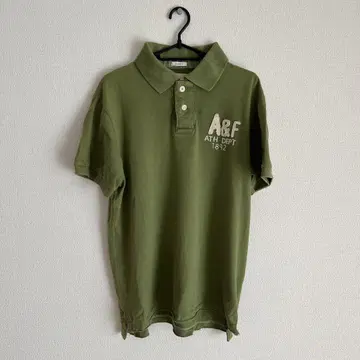 A&F 올리브 그린 피케 셔츠