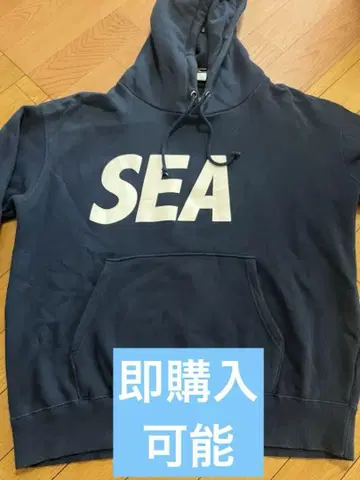 WIND AND SEA 네이비 후드티