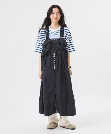 BEAMS BOY/나일론 낚시 베스트 어레인지 원피스