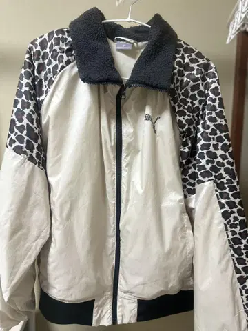 PUMA 나일론 자켓 레오파드 무늬 XL