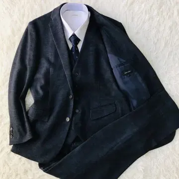 쓰리피스 JOSEPH HOMME 셋업 수트 체크 네이비