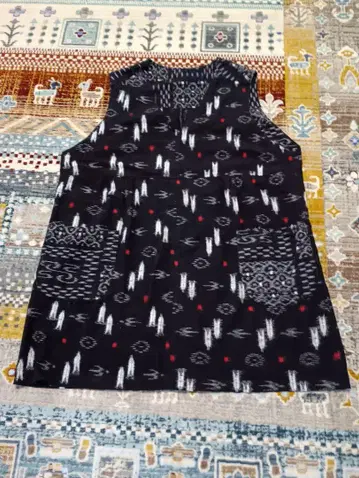 sale 중 쿠루메 카스리 튜닉 포켓 부착 베스트로도 활용 가능
