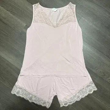 fraly 룸웨어 파자마 셋업 모달 레이스 핑크