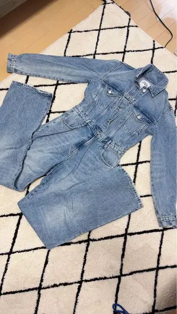 ZARA 데님 점프수트