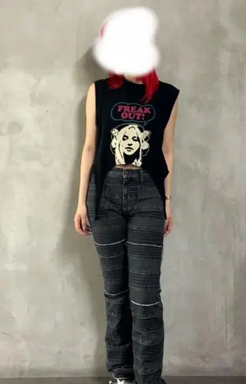HYSTERIC GLAMOUR 슬리브리스 상의