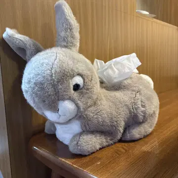 토끼 봉제 인형 티슈 홀더 포함
