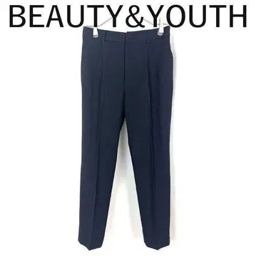 BEAUTY&YOUTH 트위드 라이크 테이퍼드 팬츠 네이비