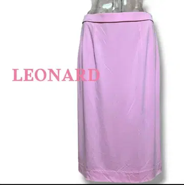 LEONARD 핑크 부드러운 타이트 스커트 레오나르