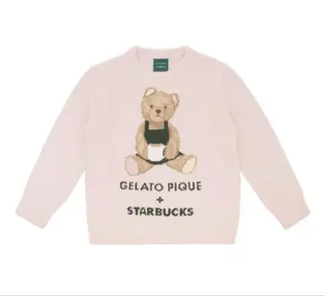 gelato pique 파우더 베어 자카드 풀오버 소프트 핑크