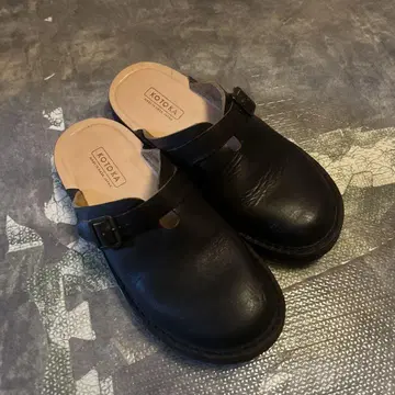 KOTOKA 나라야마 샌들 가죽 샌들 블랙