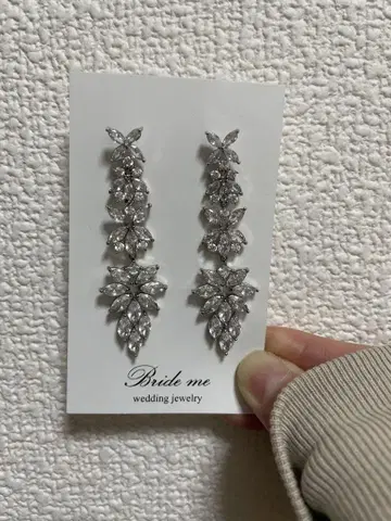[ 새상품급 ] Bride me 큐빅 지르코니아 귀걸이