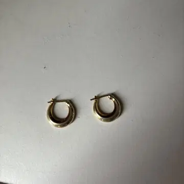 SILVER925 팻 후프 귀걸이