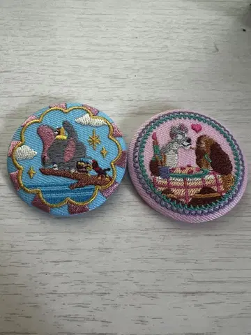 자수 핀 배지 세트 동물 디자인