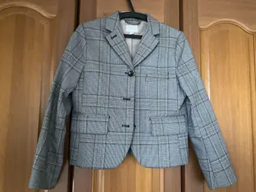 H&M 그레이 계열 체크 테일러드 자켓 XS