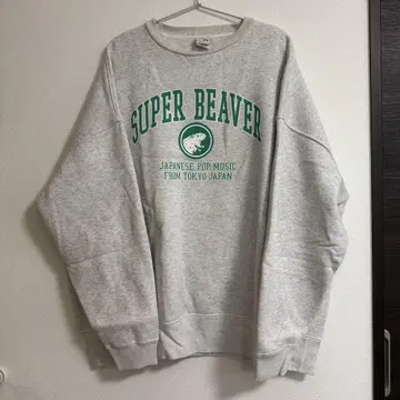 SUPER BEAVER 그레이 맨투맨 XL