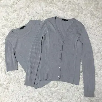 새상품급 아나이 앙상블 리브 니트 V넥
